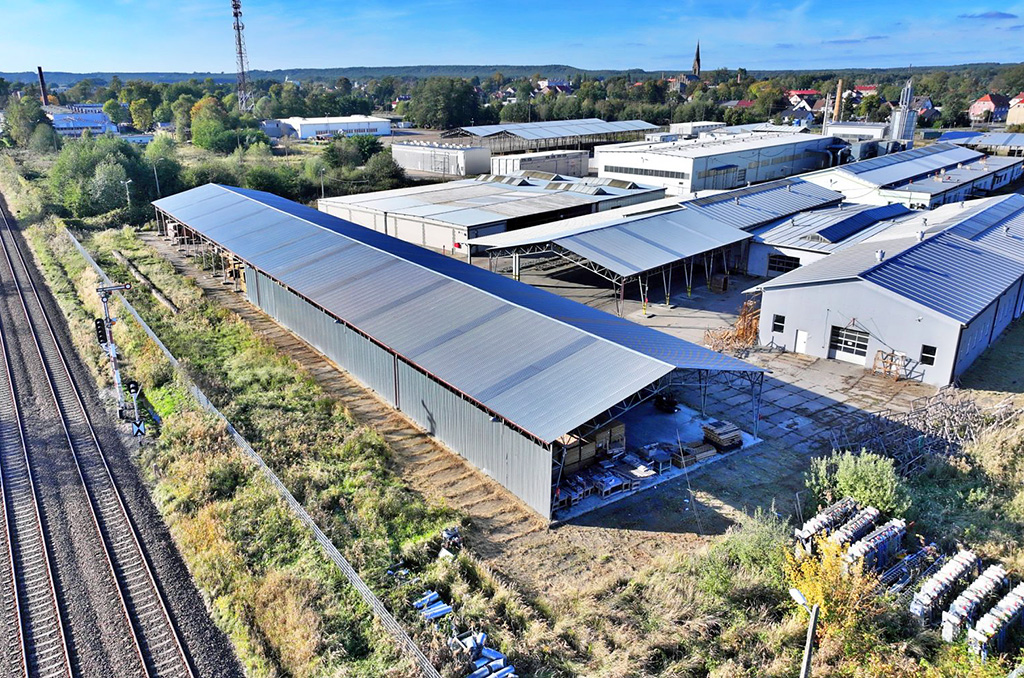 widok z lotu ptaka na nieruchomość komercyjną do wynajęcia Gorzów Wielkopolski