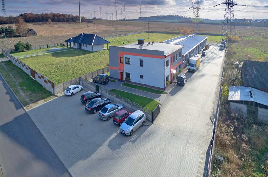 widok z lotu ptaka na nieruchomość inwestycyjną na sprzedaż Ostrów Wielkopolski (okolice)
