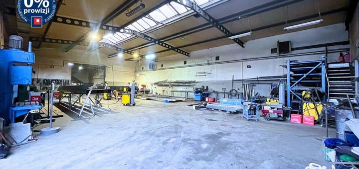 wnętrze hali w nieruchomości inwestycyjnej do sprzedaży Inowrocław