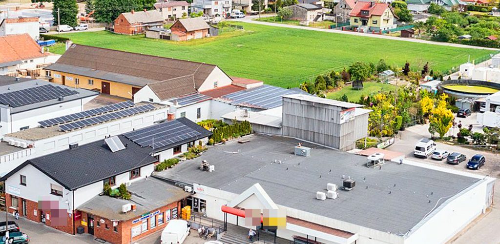 widok z lotu ptaka na nieruchomość inwestycyjną do sprzedaży Opole (okolice)