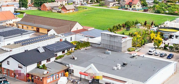 widok z lotu ptaka na nieruchomość inwestycyjną do sprzedaży Opole (okolice)