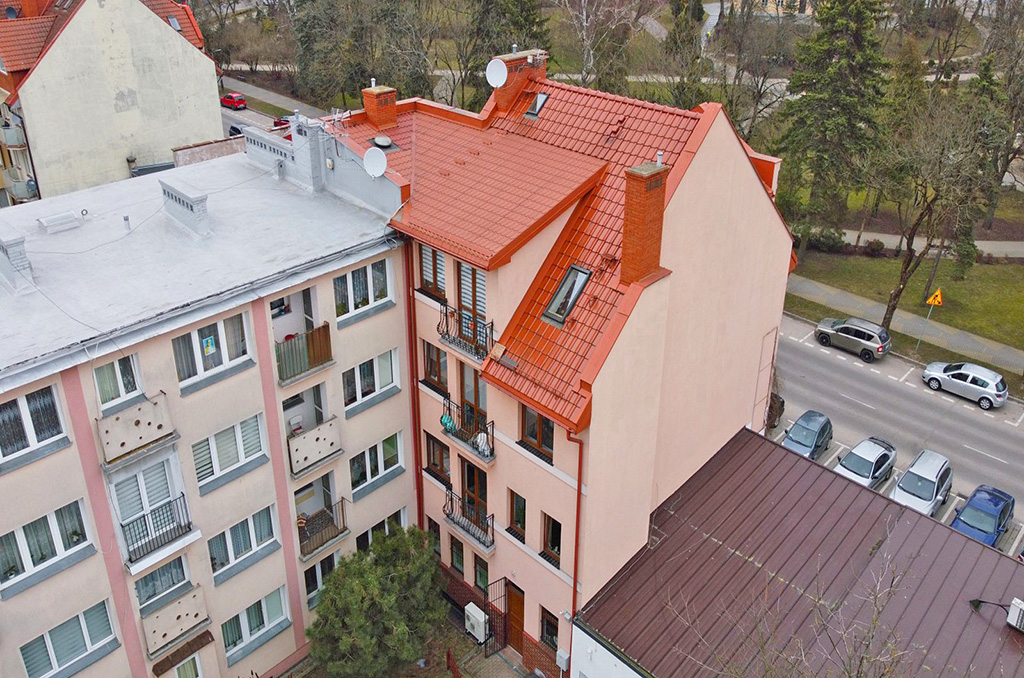 widok z tyłu na nieruchomość inwestycyjną na sprzedaż Mazury