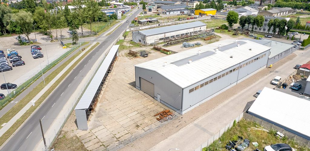 widok z lotu ptaka na nieruchomość inwestycyjną do sprzedaży Inowrocław (okolice)