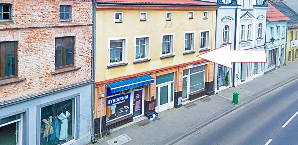 frontowa elewacja nieruchomości inwestycyjnej do sprzedaży Poznań (okolice)