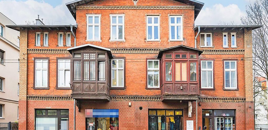 frontowa elewacja nieruchomości inwestycyjnej do sprzedaży Sopot