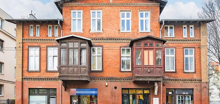 frontowa elewacja nieruchomości inwestycyjnej do sprzedaży Sopot