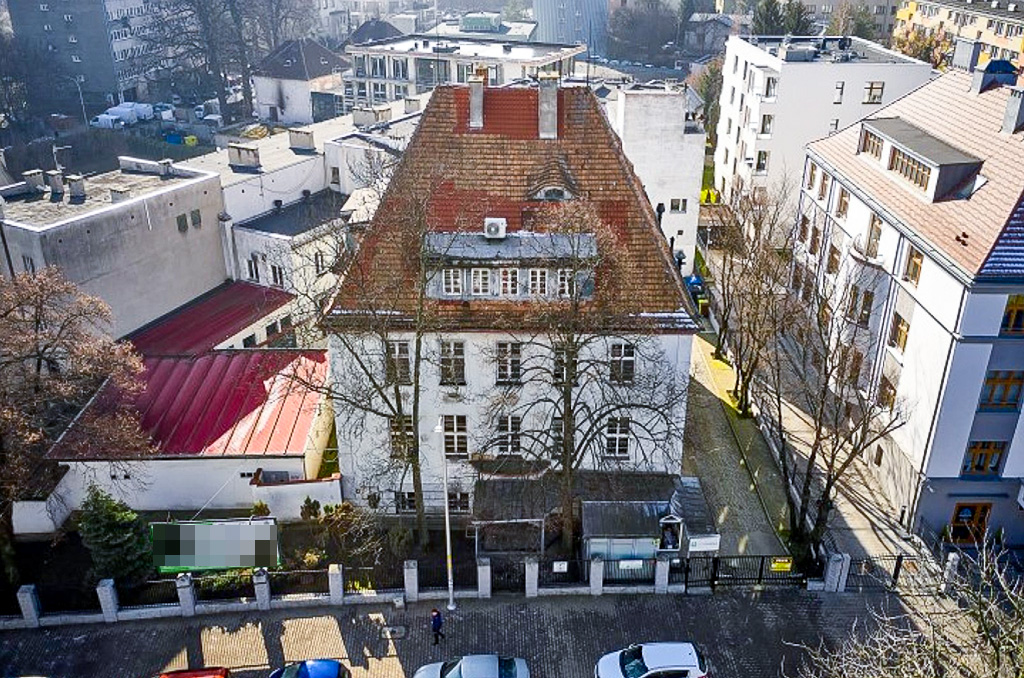 widok z lotu ptaka na nieruchomość inwestycyjną na sprzedaż Wrocław