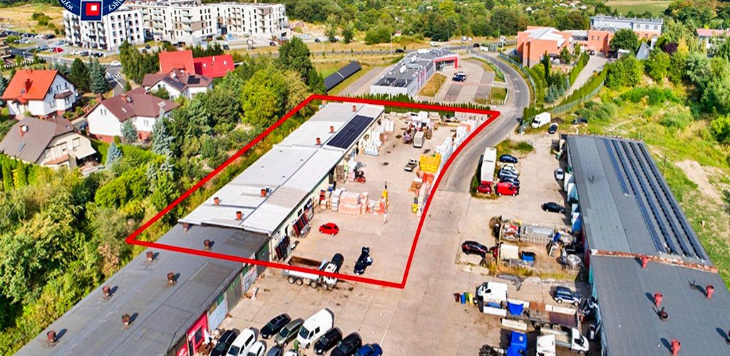 widok z lotu ptaka na nieruchomości inwestycyjną do sprzedaży Wałbrzych okolice