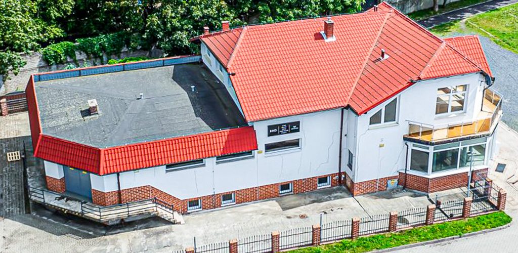 widok z lotu ptaka na nieruchomość inwestycyjną do wynajęcia Bolesławiec