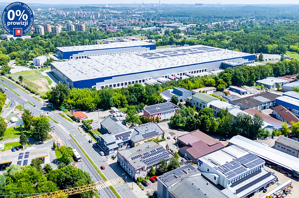 widok z lotu ptaka na nieruchomość komercyjną na sprzedaż Katowice okolic