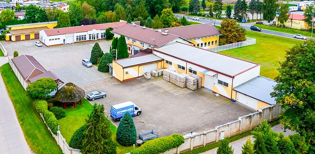 widok z lotu ptaka na nieruchomość inwestycyjną do sprzedaży Słupsk