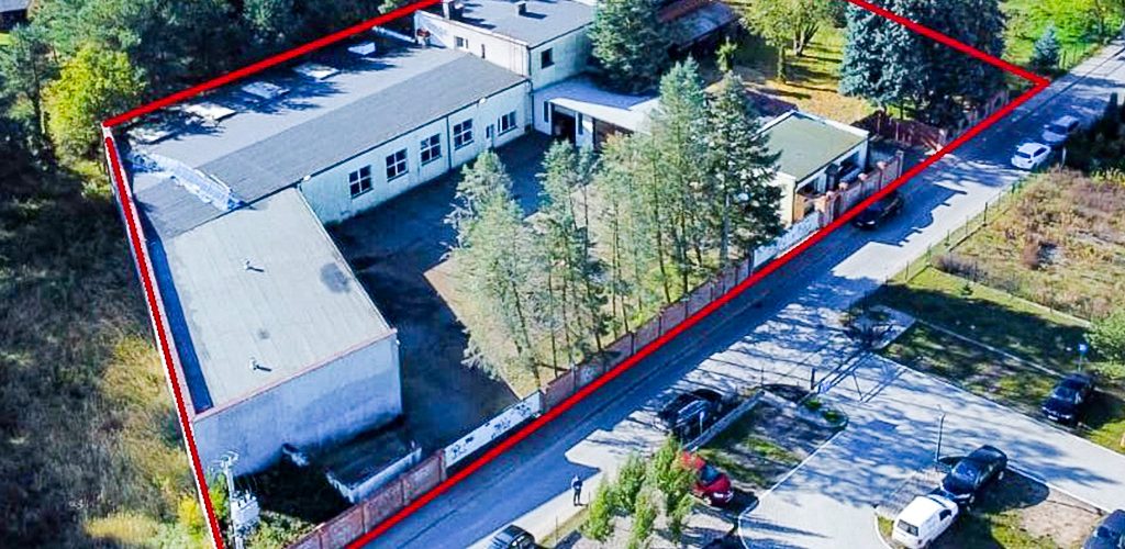 widok z lotu ptaka na nieruchomość inwestycyjną do wynajęcia Toruń okolice