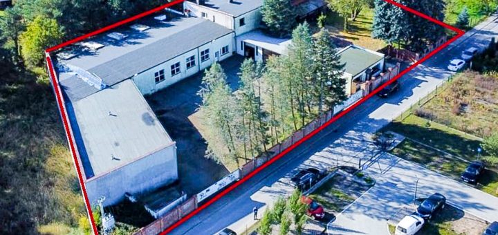 widok z lotu ptaka na nieruchomość inwestycyjną do wynajęcia Toruń okolice