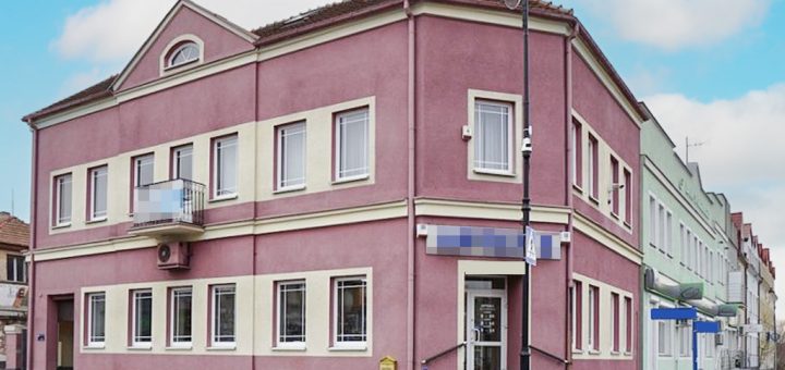 frontowa elewacja nieruchomości inwestycyjnej do sprzedaży Konin