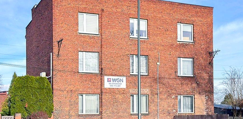 frontowa elewacja nieruchomości inwestycyjnej do sprzedaży Katowice okolice