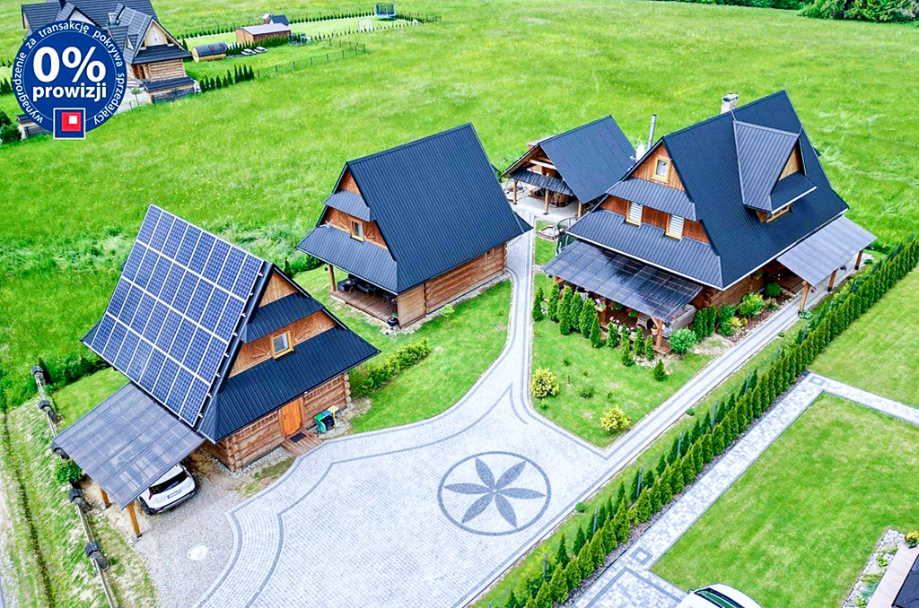 widok z lotu ptaka na nieruchomość inwestycyjną do sprzedaży Zakopane (okolice)