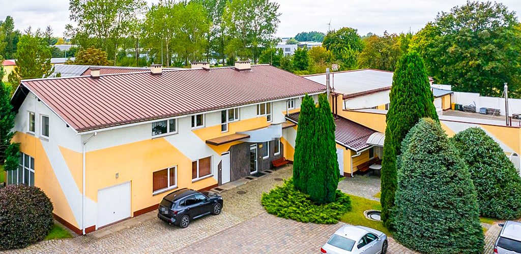 widok z lotu ptaka na nieruchomość inwestycyjną do sprzedaży Słupsk