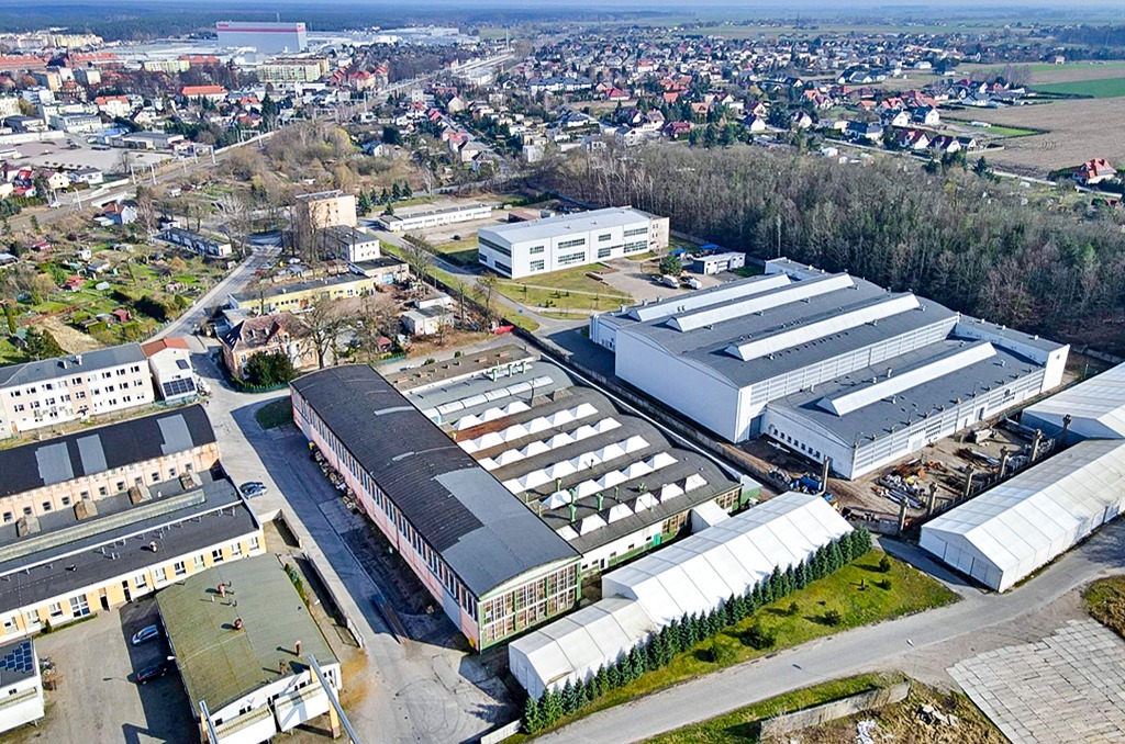 widok z lotu ptaka na nieruchomość inwestycyjną do sprzedaży Poznań (okolice)