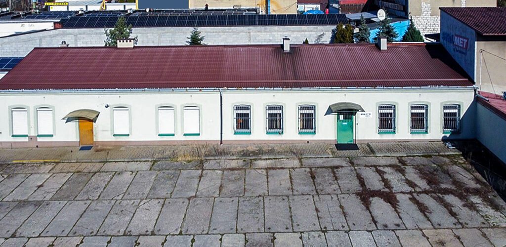 widok z lotu ptaka na nieruchomość inwsestycyjną do sprzedaży Częstochowa
