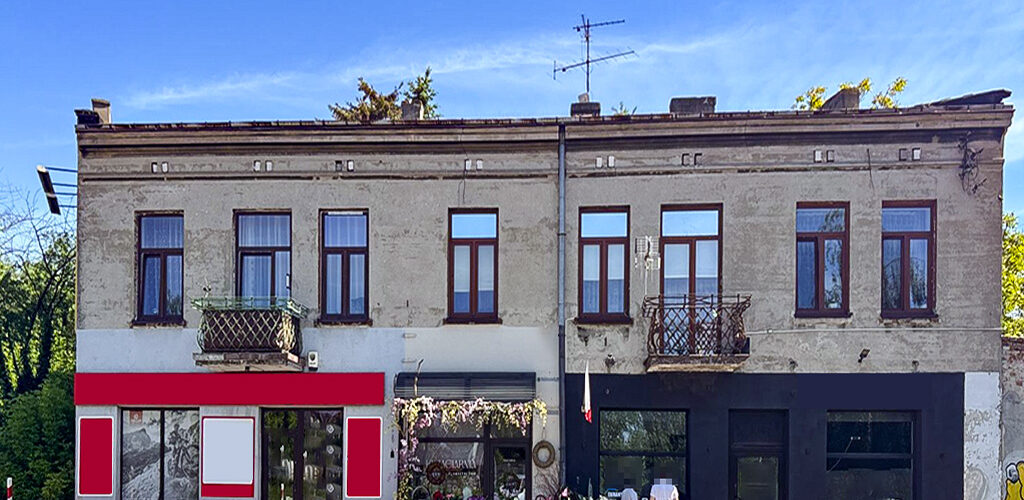 frontowa elewacja nieruchomości inwestycyjnej do sprzedaży Częstochowa
