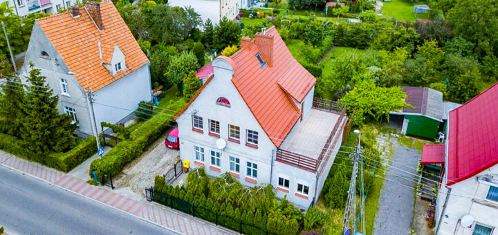 widok z lotu ptaka na nieruchomość inwestycyjną do sprzedaży Kwidzyn
