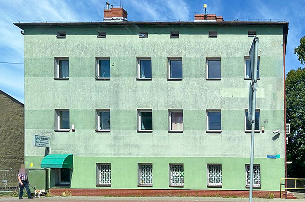 frontowa elewacja nieruchomości inwestycyjnej do sprzedaży Szczecin okolice