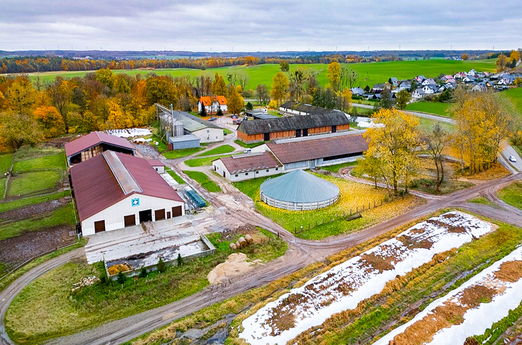 Widok z lotu ptaka na nieruchomość inwestycyjną do sprzedaży Gdańsk okolice