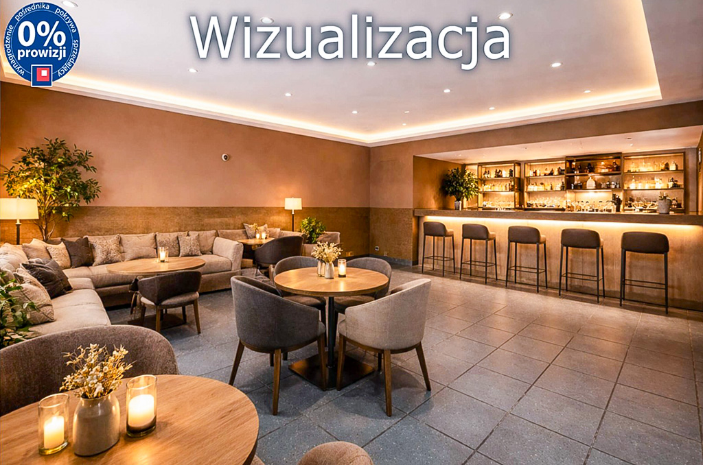 Widok na bar na terenie nieruchomości komercyjnej na sprzedaż Katowice okolice