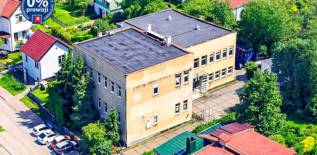 Widok z lotu ptaka na nieruchomość inwestycyjną do sprzedaży Bielsko Biała
