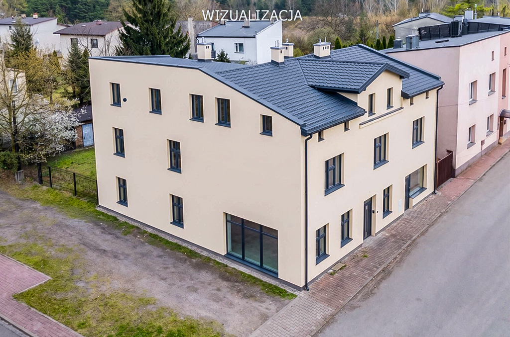 wizualizacja bryły nieruchomości komercyjnej na sprzedaż Katowice (okolice)