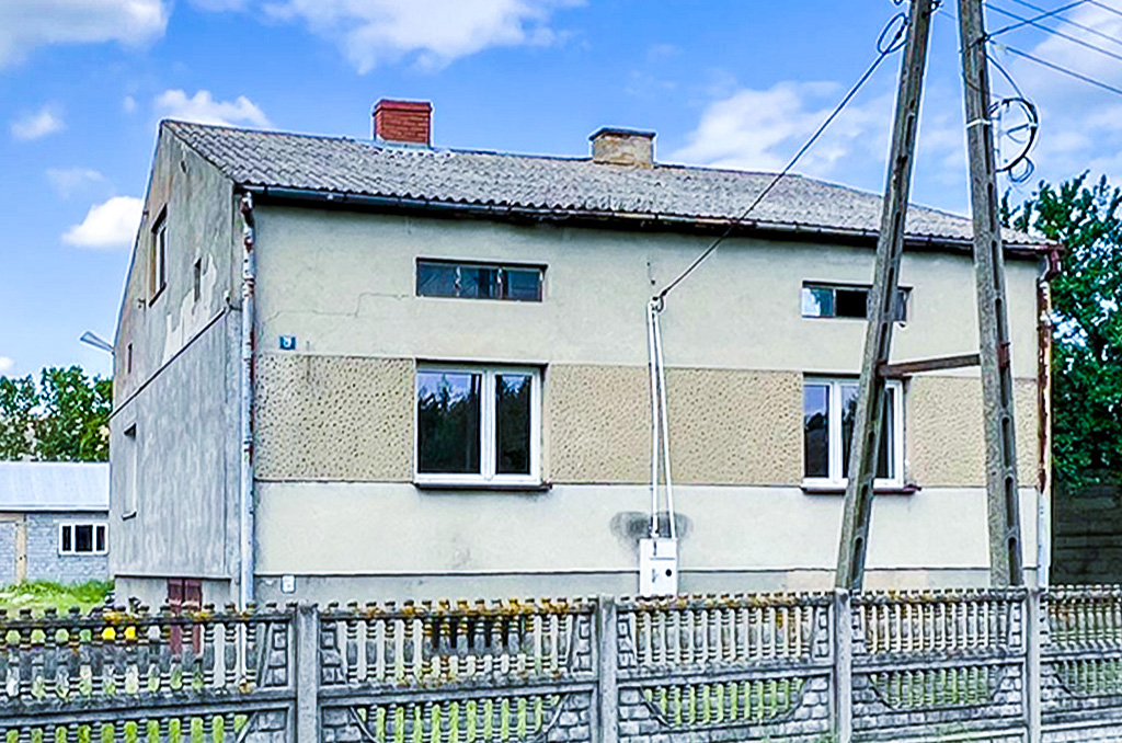 widok z ulicy na nieruchomość inwestycyjną na sprzedaż Łódź (okolice)