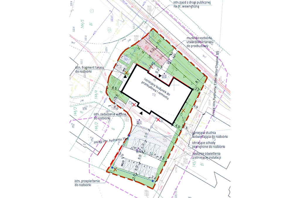 mapa z dokładnym położeniem nieruchomości komercyjnej do sprzedaży Kłodzko (okolice)